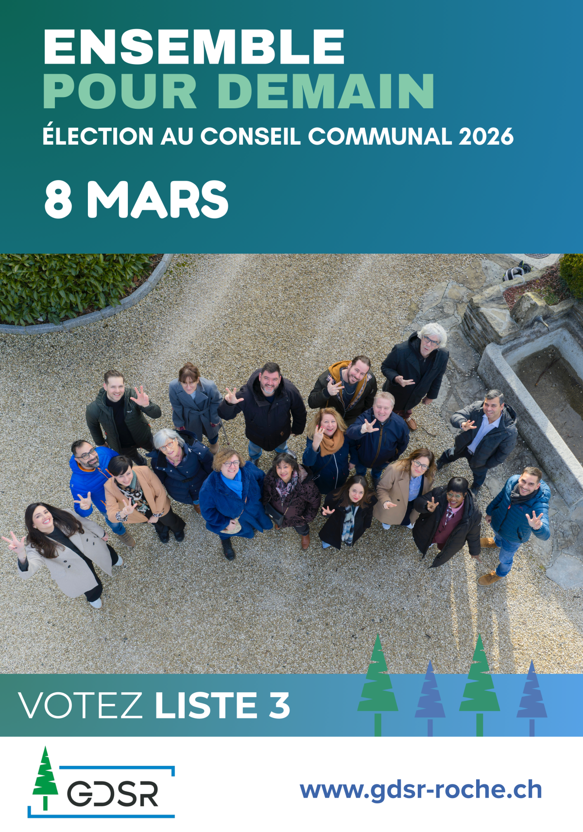Nos candidat·e·s au Conseil communal